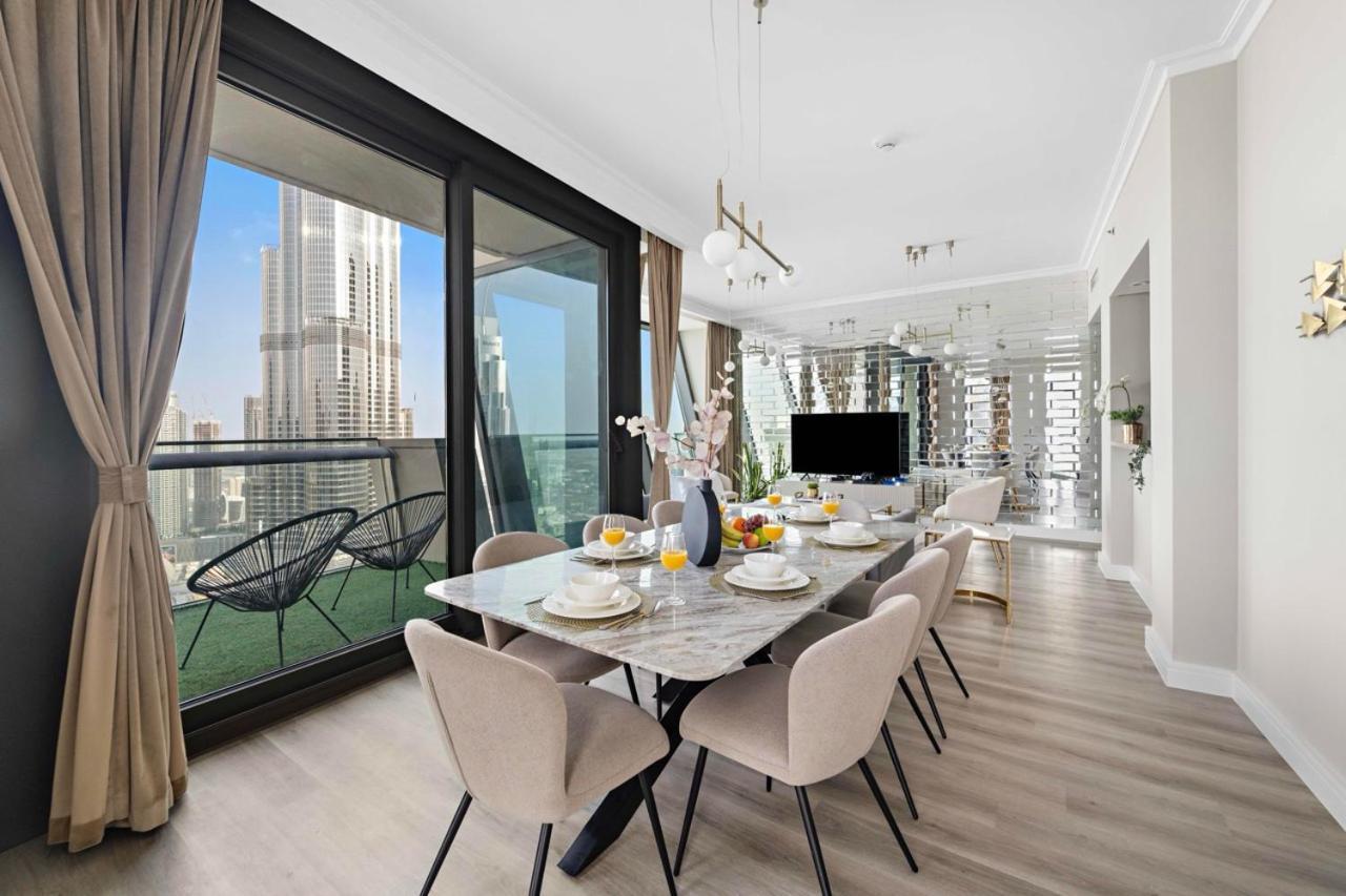 First Class 3Br With Full Burj Khalifa And Fountain View Dubaj Exteriér fotografie